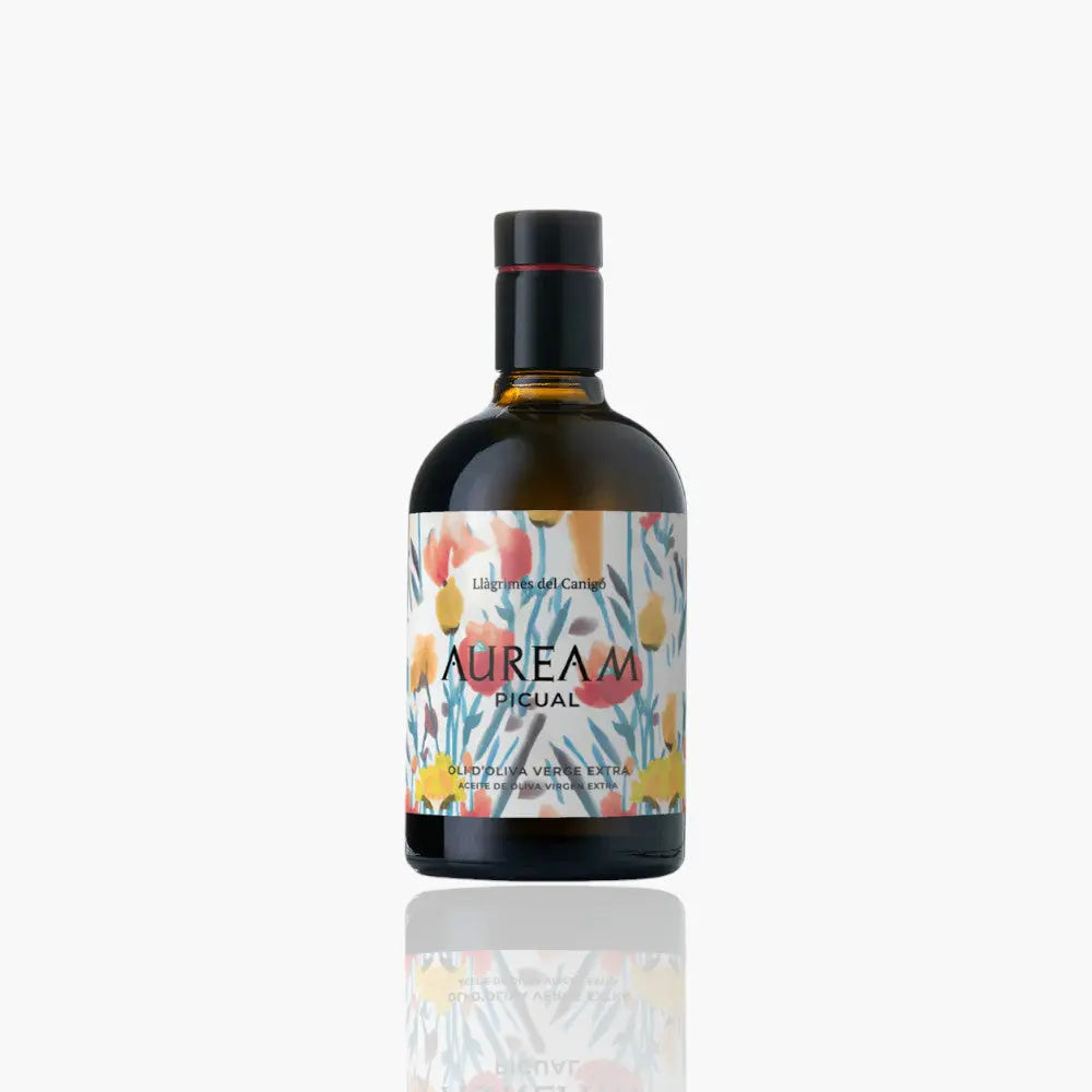 Auream Picual Extra Virgin Olive Oil 500ml bottle front view.