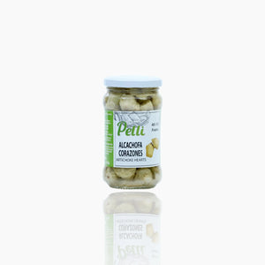 Pelli Artichoke Hearts 345g - Jar of premium-quality artichoke hearts in brine.