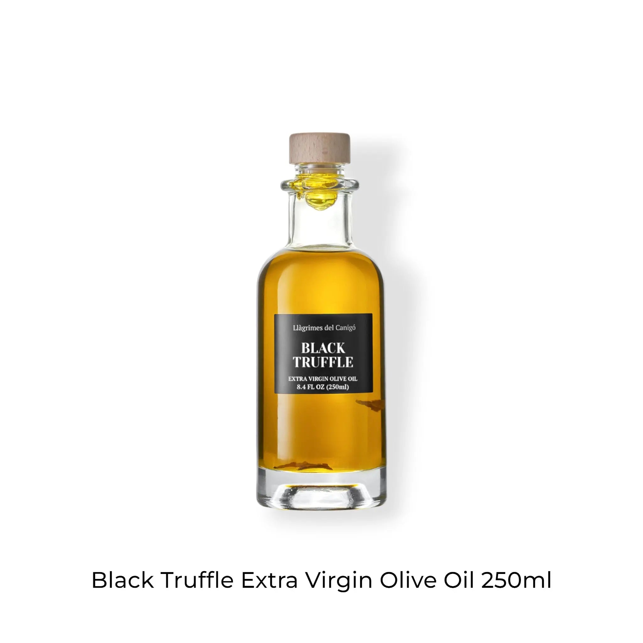 Llàgrimes del Canigó Black Truffle Extra Virgin Olive Oil 250ml - Premium gourmet oil infused with black truffle