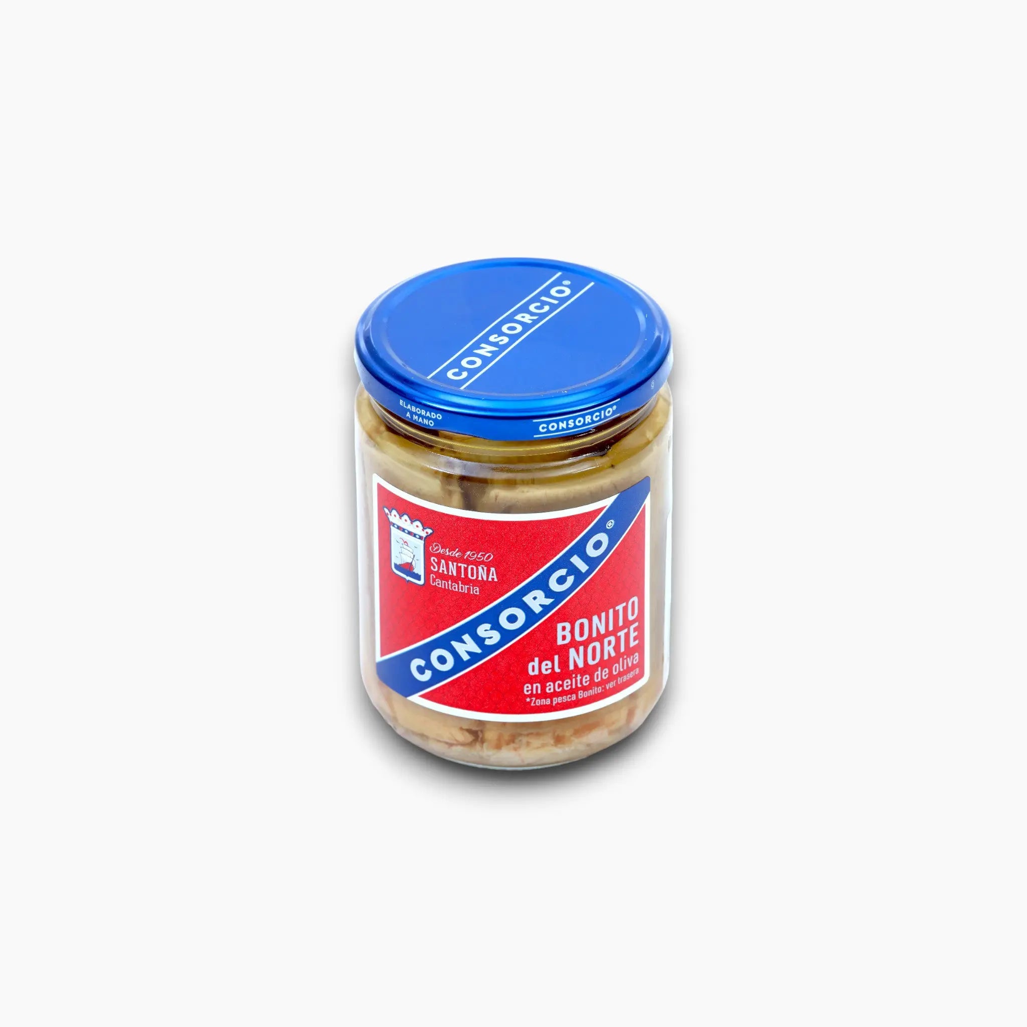 Premium Spanish white tuna in jar.