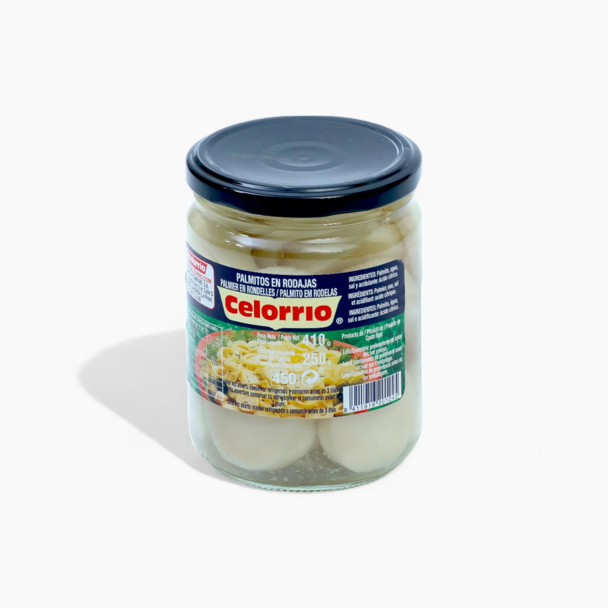 Celorrio premium hearts of palm in 450g jar