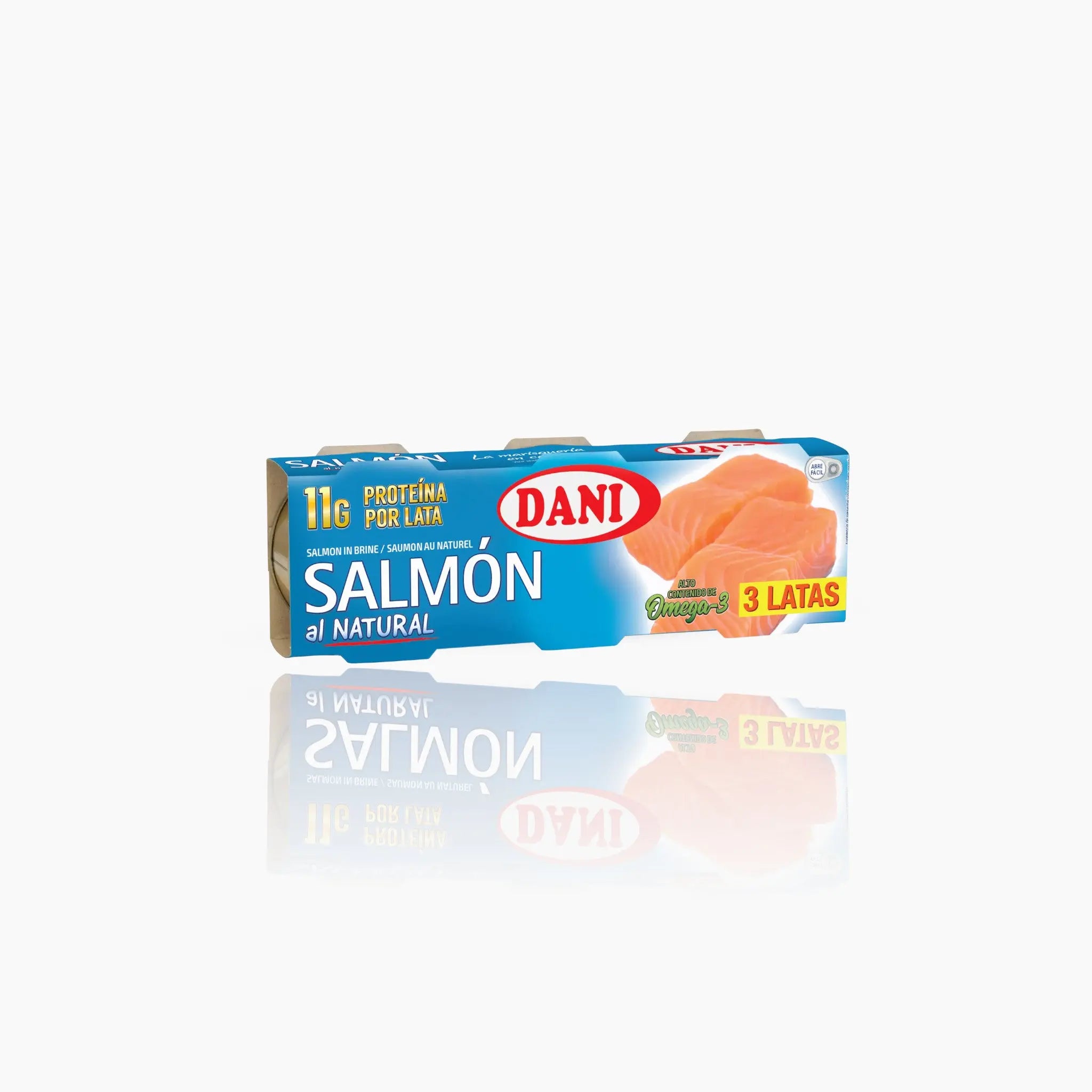 Dani Salmon al Natural - 3 Cans of premium-quality salmon in brine