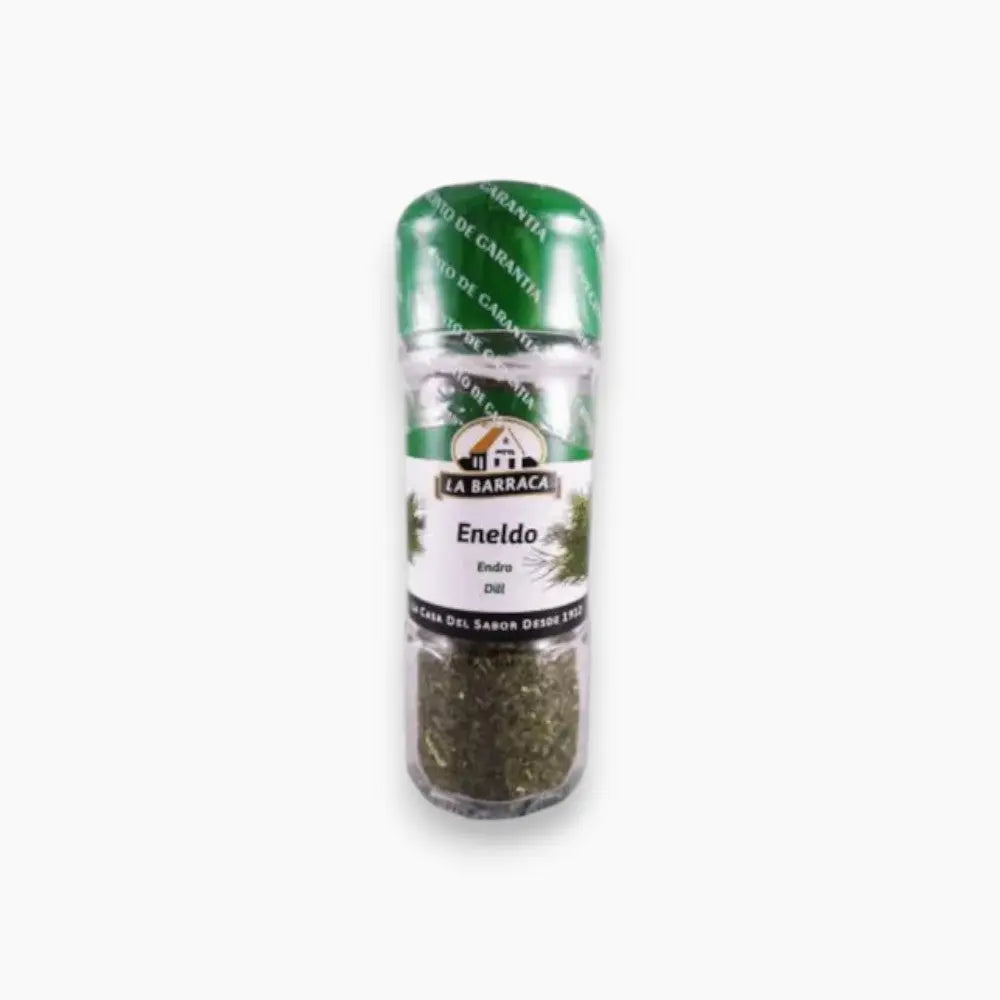 La Barraca Dried Dill 13g in a shaker bottle