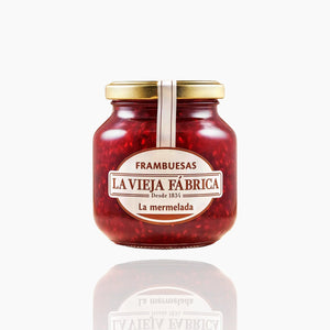 La Vieja Fábrica Raspberry Fruit Preserves, 280g - Traditional Premium Jam