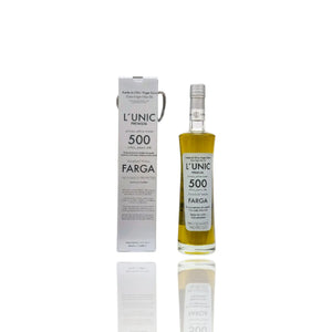 L'Unic 500 Millenary Farga Olive Oil - 500ml with elegant packaging.