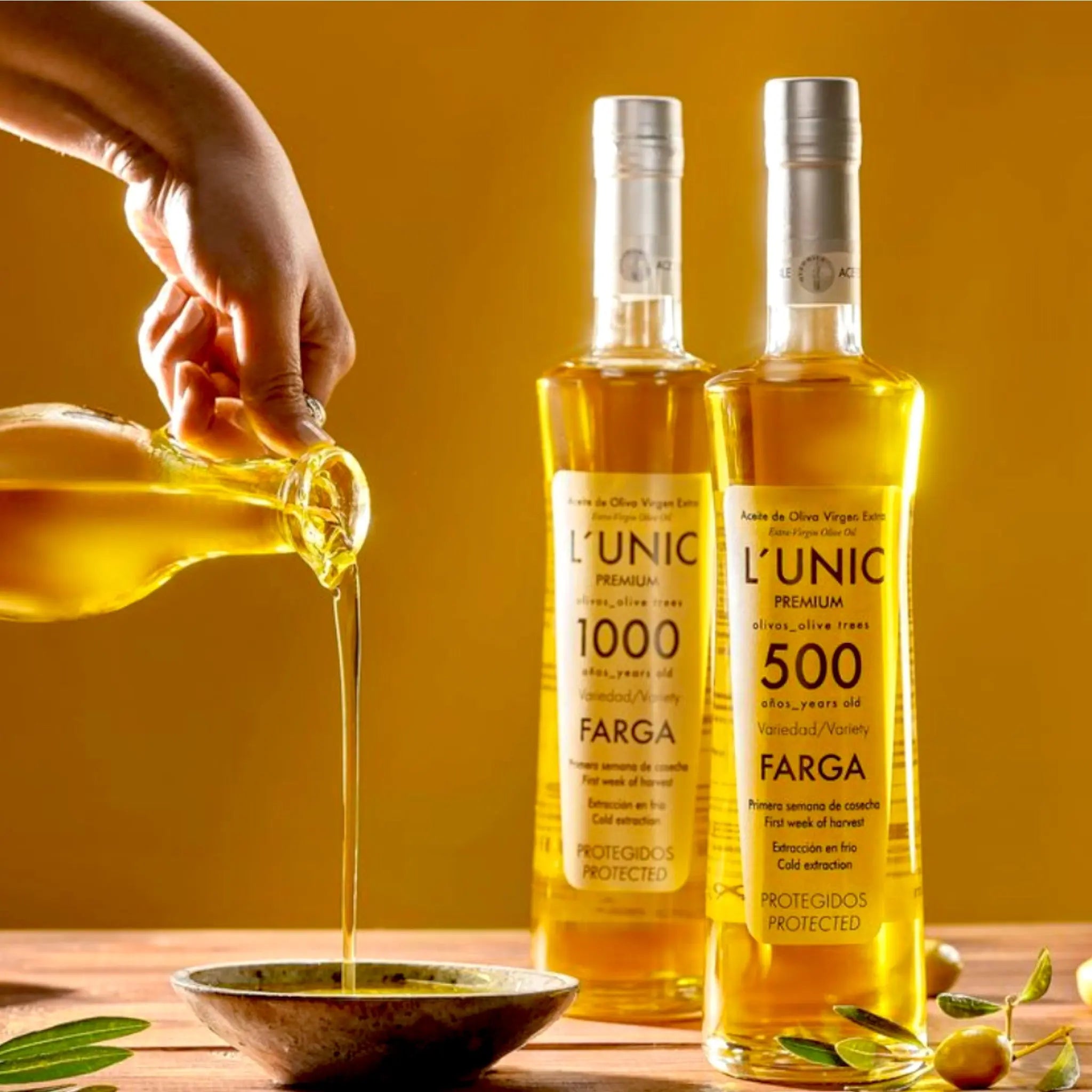 L'Unic 1000 & 500 Millenary Farga Olive Oil 