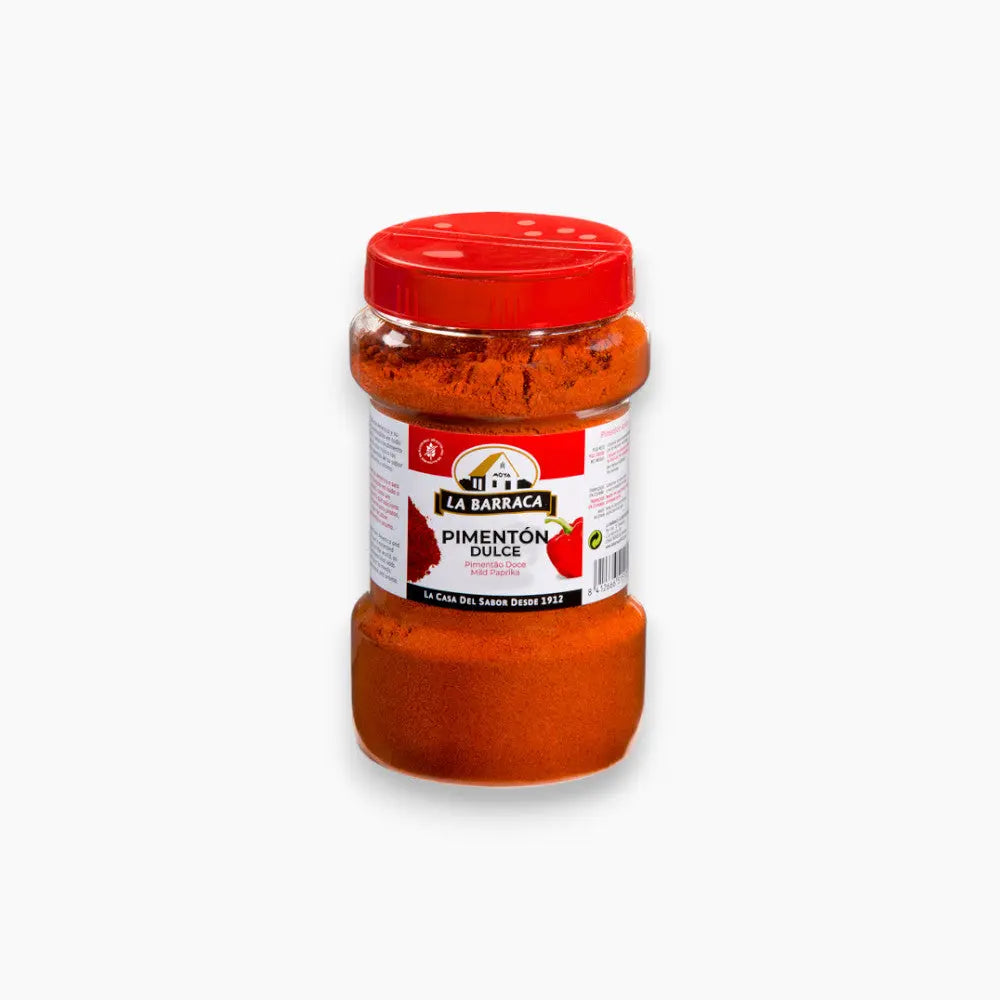 La Barraca Sweet Paprika 365g in a large container for cooking