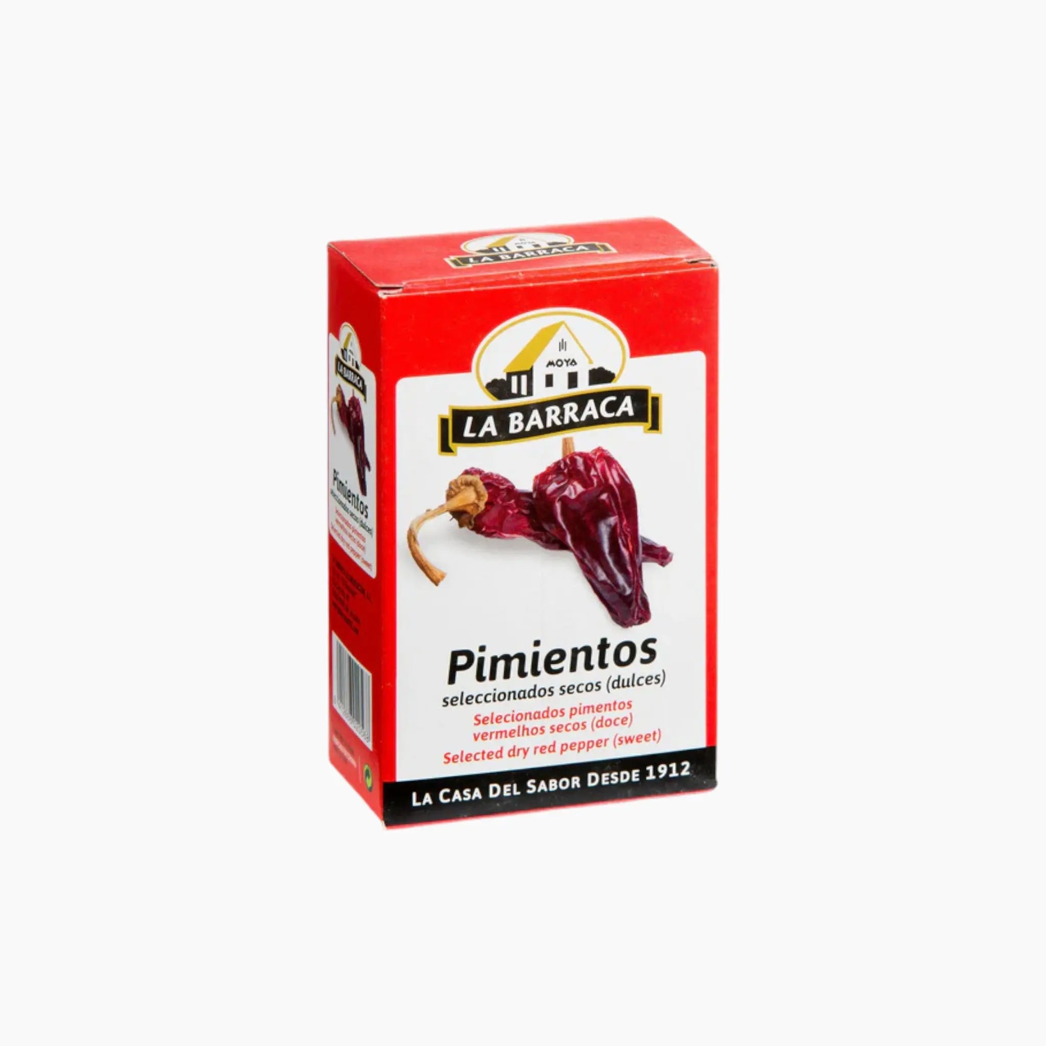 La Barraca Selected Dry Red Peppers 20g in a box.