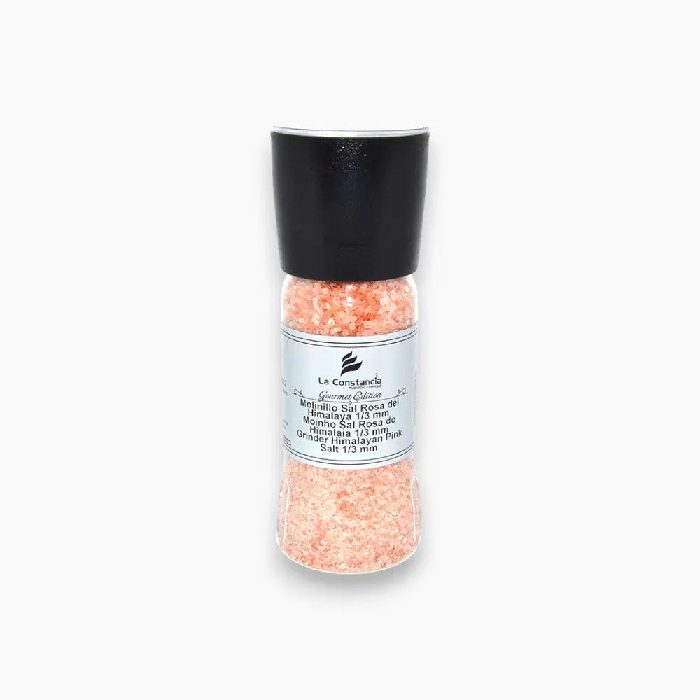 Himalayan Pink Salt in a 360g grinder from La Constancia