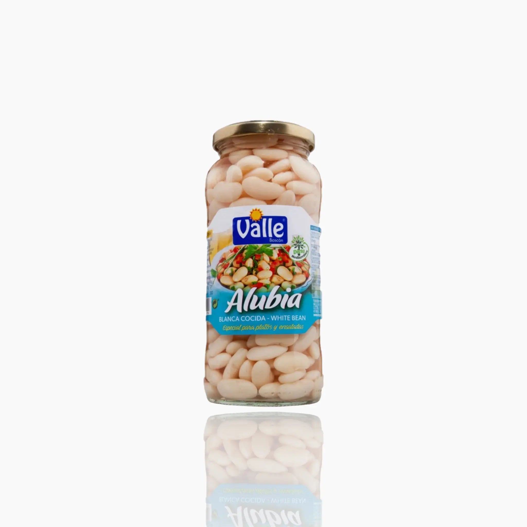 White Cooked Beans 560g - El Valle | Ready-to-Eat Mediterranean Beans