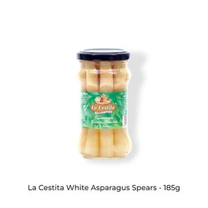 La Cestita White Asparagus Spears - 185g | Laupraal La Cestita