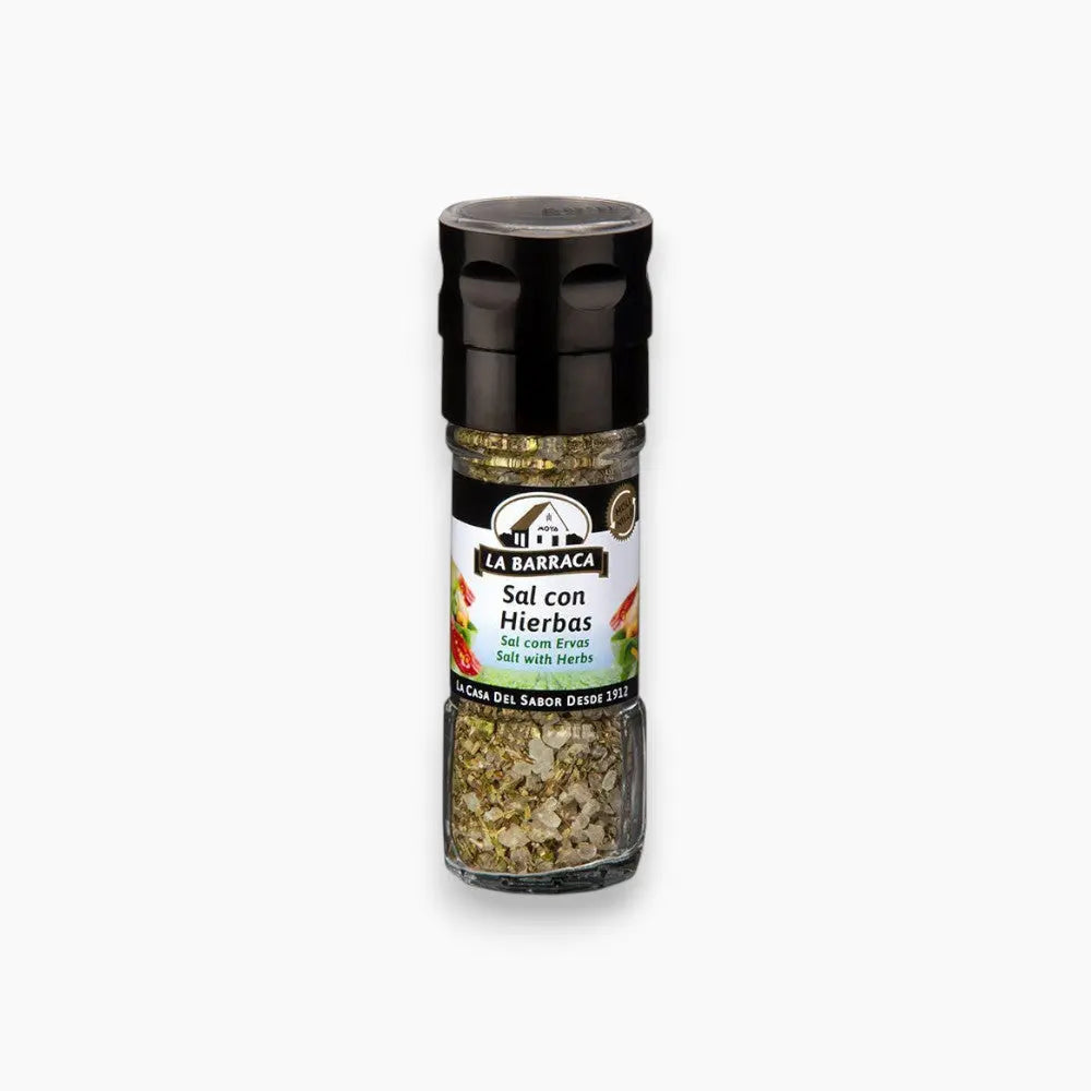 La Barraca Salt with Herbs 54g in a grinder bottle