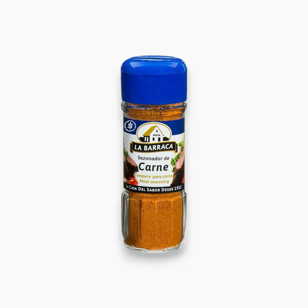 La Barraca Meat Seasoning 60g in a glass bottle.