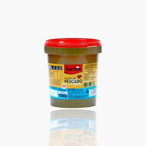 Serhos Soluble Fish Broth 1kg - Premium fish stock in a convenient container.